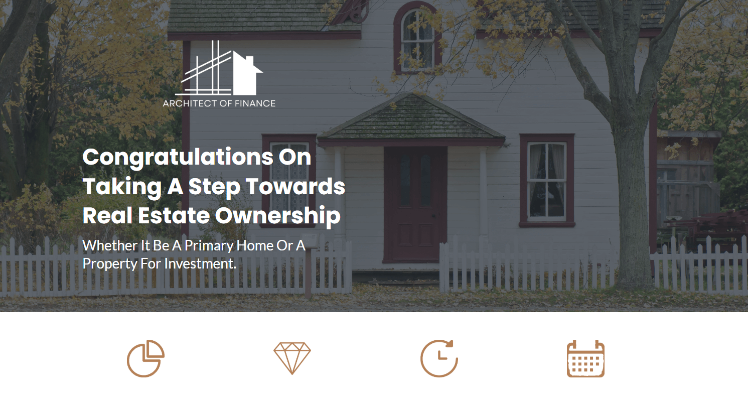 Mortgage Loan Application Landing Page Image