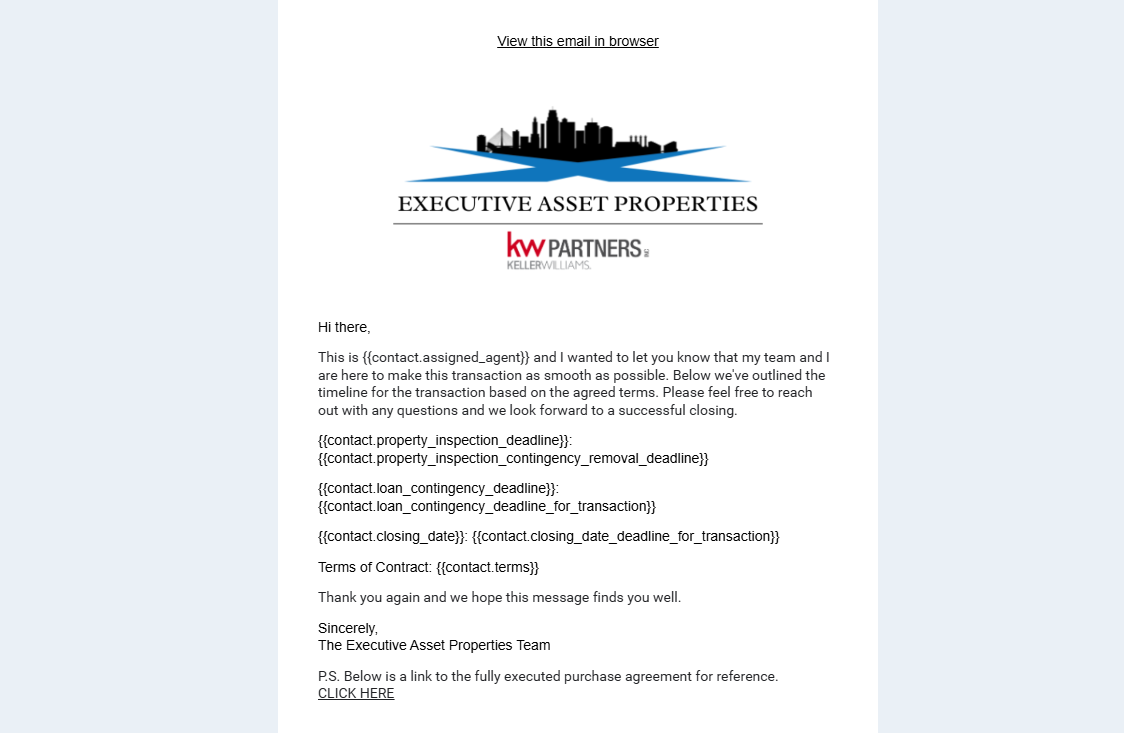 Custom email template designs