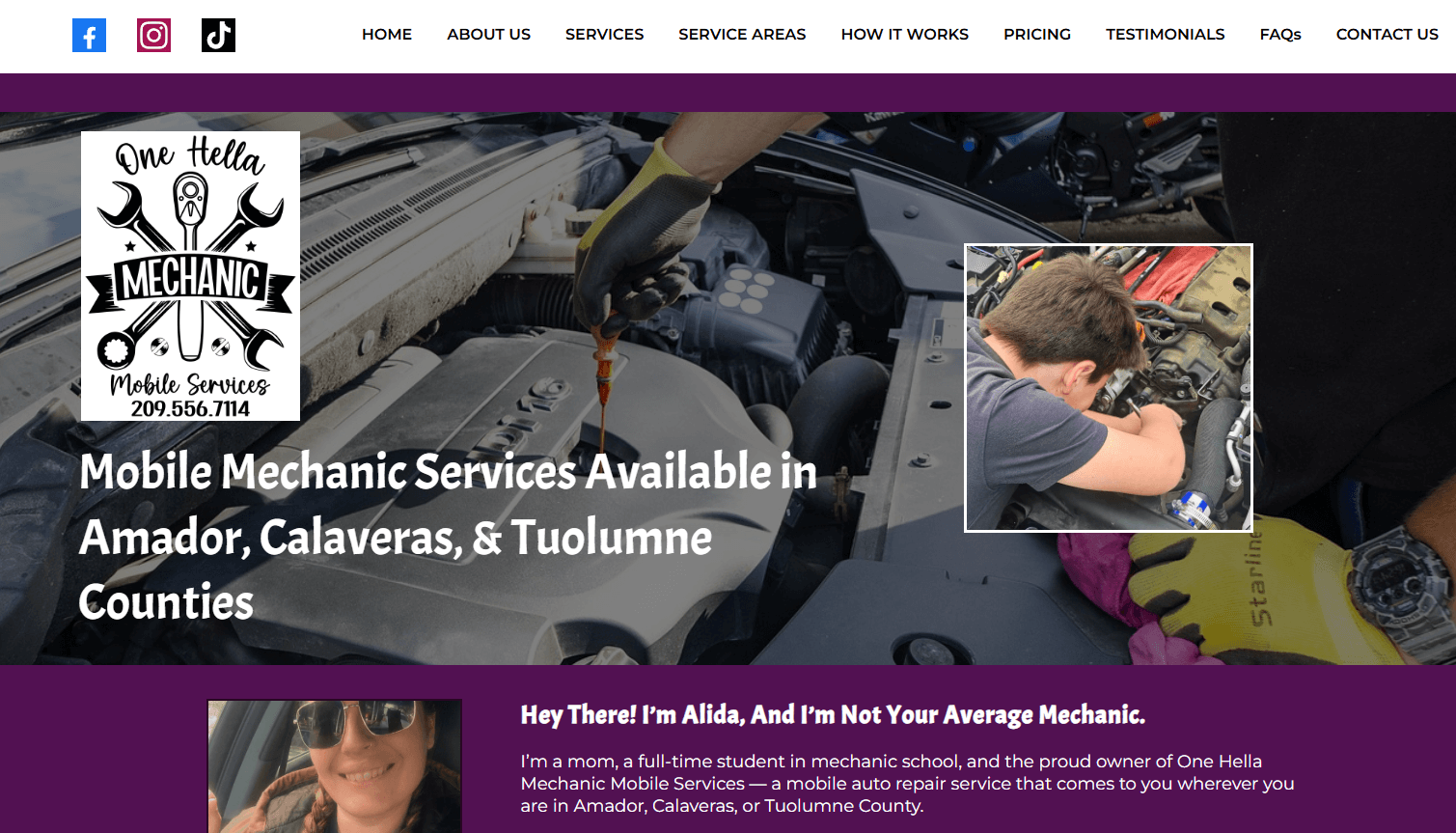 Local Mobile Mechanic Website