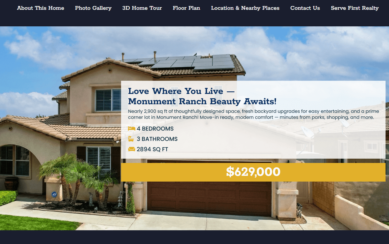 Single Property Website Image